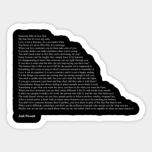 Jodi Picoult Quotes Sticker